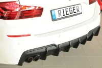 BMW 5-Serie F10 F11 Rieger Diffuser 10- 2x76mm - Sort