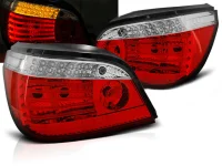 BMW E60 Baglygter LED Blink Rød / Klar 03-07 Limo - DYN Blink