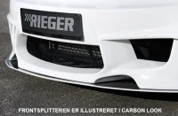 BMW E81 E82 E87 E88 Frontsplitter t. Rieger Kofanger Sort