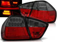 BMW E90 Baglygter Sonar LED Light Tube 05-08 - Rød / Mørk