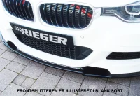 BMW F30 F31 Rieger Frontsplitter t. M-Kofanger Sort