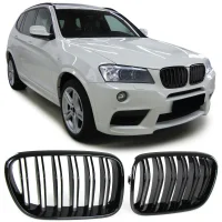 BMW X3 F25 Frontgrill Nyrer 10-14 Sport Design - Blank Sort