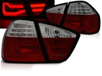 BMW E90 Baglygter LED Light Tube Rød / Mørk 05-08