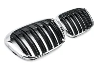 BMW X1 F48 Frontgrill Nyrer Sport Design 15-19 - Krom/Sort