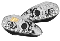 Fiat Grande Punto Forlygter JY Dayline LED Krom 05-08