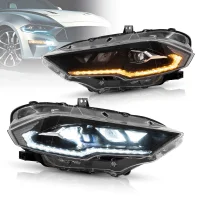 Ford Mustang MK6 Forlygter Fuld LED Animeret 18-20