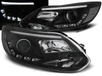 Ford Focus 3 Forlygter LED Light Tube Sort 11-14