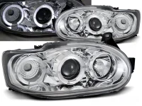 Ford Esort MK7 Forlygter Sonar Angel Eyes 95-00 - Krom