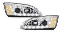 Ford Focus II Forlygter Dayline JunYan Krom 04-08 LED Blink DEMO