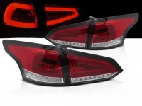 Ford Focus 3 Baglygter JY LED Light Tube 11-18 Stationcar - Rød / Klar