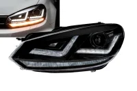 VW Golf 6 Forlygter Osram Xenarc LED Kørelys DYN Blink Sort