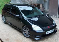 Honda Civic 01-04 ABS Frontspoiler 3D US-Style