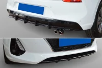 Hyundai I30 PD Frontmaske / Hækdiffuser Blank Sort