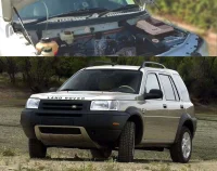 Land Rover Freelander Ember Hjelm Løftere med Dæmpere Hoodlift