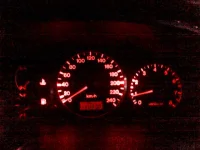 Mazda 323F BA LED Instrumentbelysning -97 Rød