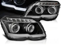 Mercedes GLK X204 Forlygter Eagle Eyes LED 08-12 Sort