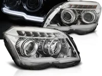 Mercedes GLK X204 Forlygter Eagle Eyes LED 08-12 Krom