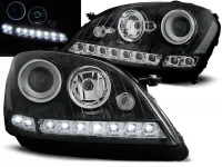 Mercedes W164 Forlygter LED 05-08 Sort