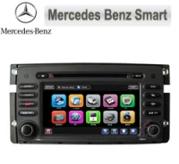 Mercedes Smart Autoradio med Navi, DVD, USB, BT, 7"