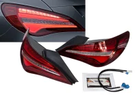 Mercedes CLA W117 Baglygter Fuld LED Rød / Klar 13-