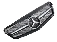 Mercedes W212 Frontgrill AMG Blanksort / Sølv 09-13