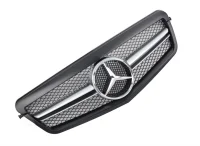 Mercedes W212 Frontgrill AMG Matsort / Sølv 09-13