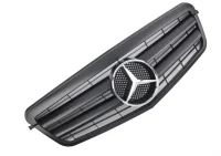 Mercedes W212 Frontgrill Sport Matsort / Krom Logo 09-13