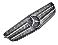 Mercedes W204 Frontgrill AMG Design Krom / Blanksort 07-