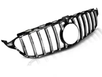 Mercedes W205 Frontgrill GT-R Look Blanksort / Krom 18-