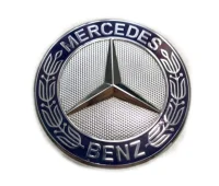 Mercedes Logo til Kølerhjelm Sølv - 57mm