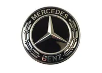 Mercedes Logo til Kølerhjelm Sort - 57mm