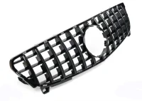 Mercedes W176 Frontgrill GTR Design Blanksort 15-