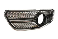 Mercedes Vito W447 Frontgrill Diamant 16-20 - Krom / Sort - V2