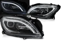 Mercedes M-Klasse W166 Forlygter DEPO LED 11-15 - Sort