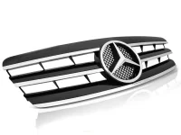 Mercedes W203 Frontgrill CL Design Sort / Krom 00-07