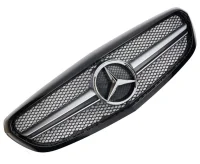 Mercedes W205 Frontgrill Elegance AMG Design Blanksort 14-18