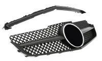 Mercedes W207 Frontgrill AMG Design Sort 09-13 - Krom Ring