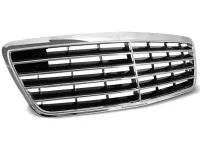 Mercedes W210 Frontgrill Avantgarde Design Sort / Krom 99-02