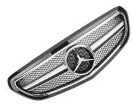 Mercedes W212 Frontgrill AMG Sølv / Krom / Blanksort 13-