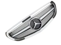 Mercedes W212 Frontgrill AMG Sølv / Krom / Krom 13-