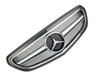 Mercedes W212 Frontgrill AMG Sølv / Krom / Matsort 13-