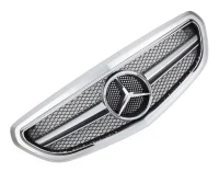 Mercedes W212 Frontgrill AMG Sølv / Krom / Sølv 13-