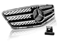 Mercedes W212 Frontgrill AMG Design Sort / Krom 09-13