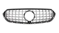 Mercedes C254 X254 Frontgrill GTR Design 22- Blanksort / Krom