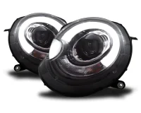 Mini Cooper Forlygter LED Light Tube Sort 06-10 Xenon