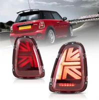 Mini R56 R57 R58 R59 LED Baglygter JCW Look 07-15 Rød