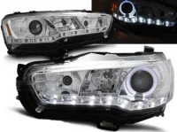 Mitsubishi Lancer CY0 Forlygter LED Krom