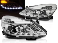 Opel Corsa D Forlygter Dayline Krom JunYan LED 06-11