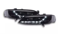 Opel Vectra B Forlygter Sonar LED Kørelys 99-02 - Sort