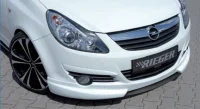 Opel Corsa D Rieger Frontspoilersværd Carbonlook 06-10